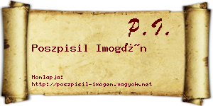 Poszpisil Imogén névjegykártya
